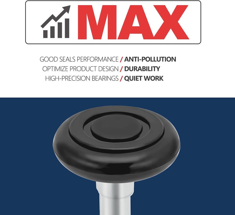Xike 2" Nylon Garage Door Roller 4" Stem, MAX Quiet, Durable and Waterproof Types, Using 6200-2RS Precision Bearings -12 Pcs. - Image 2